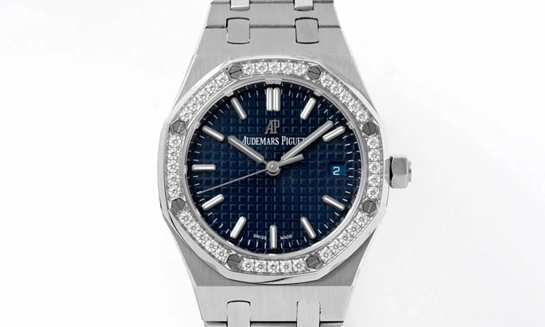 Audemars Piguet Royal Oak 77351ST.ZZ.1261ST.01 8F Factory 1:1 Best Edition Replica Watch Diamond-Set Bezel